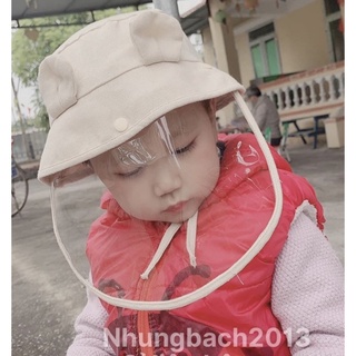 Mũ chống giọt bắn cho bé từ 0-6 tuổi