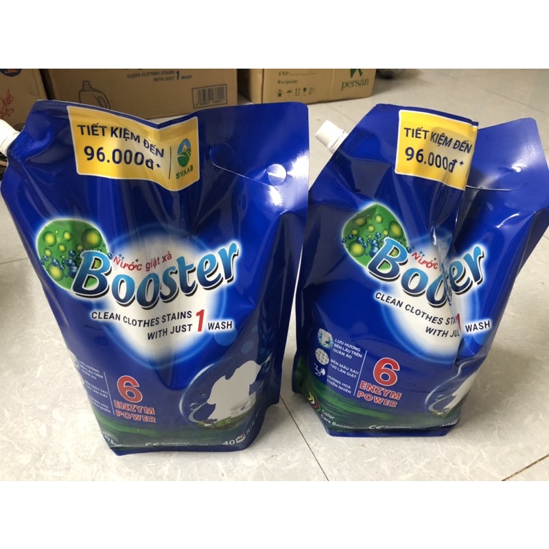 NƯỚC GIẶT XẢ BOOSTER TÚI 3,7KG, HÀNG XUẤT KHẨU NHẬT BẢN, CHÂU ÂU
