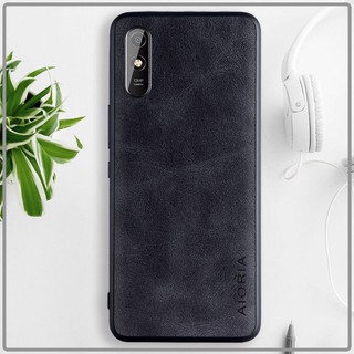 Ốp lưng cho Xiaomi Redmi 9A Da Khắc Logo AIORIA