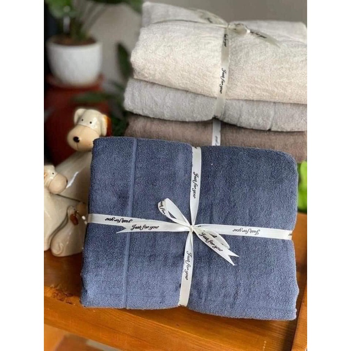 SET 2 KHĂN TẮM MUJI ORGANIC HÀNG XUẤT NHẬT CAO CẤP SIÊU MỀM MỊN