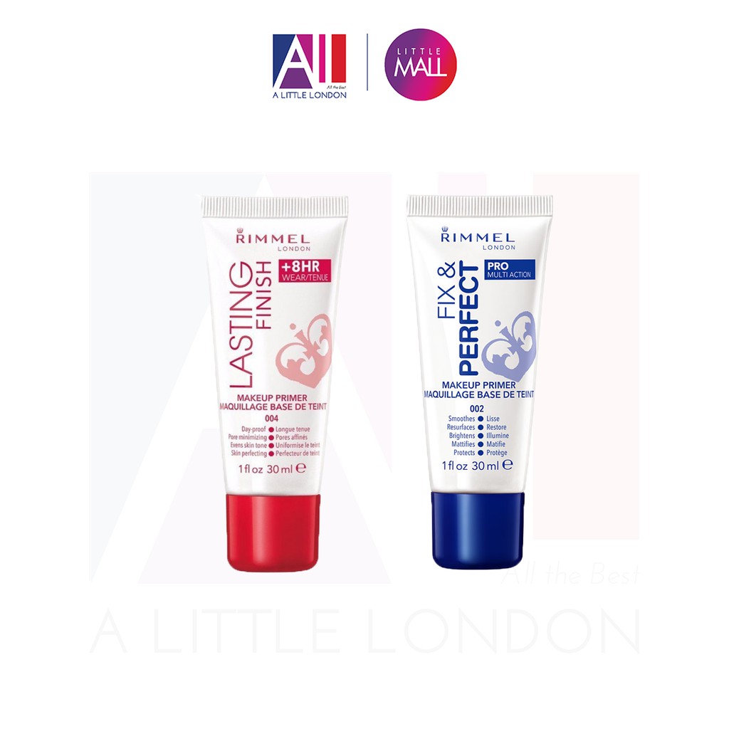 [TOP 1 SHOPEE] Kem lót che khuyết điểm, mịn da Rimmel London Fix Perfect/ Lasting Finish Primer 30ml (Bill Anh)