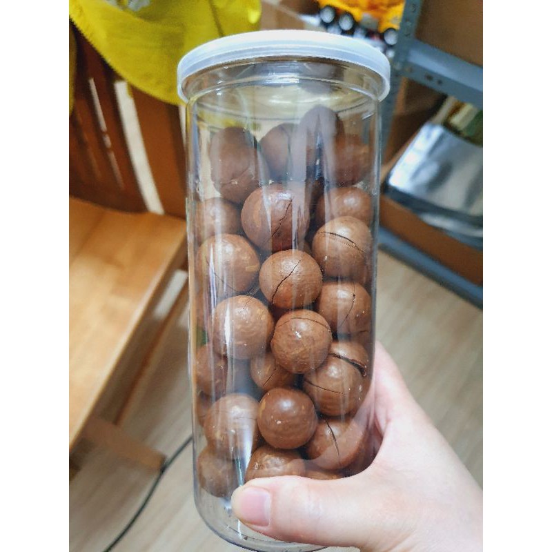Lọ 500g macca nứt tự nhiên bao ngon
