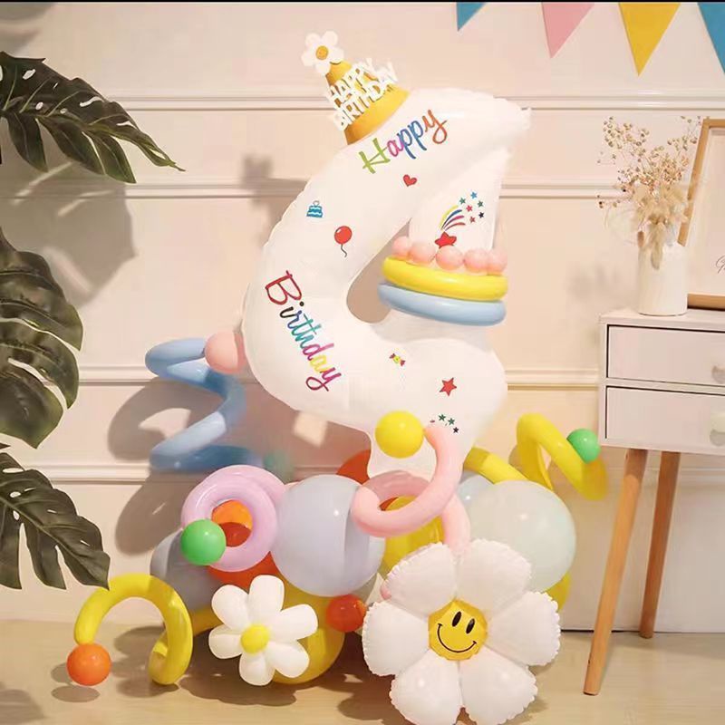 Bong Bóng Trang Trí Tiệc Sinh Nhật / Sinh Nhật Dễ Thương Xinh Xắn Dành Cho Bé