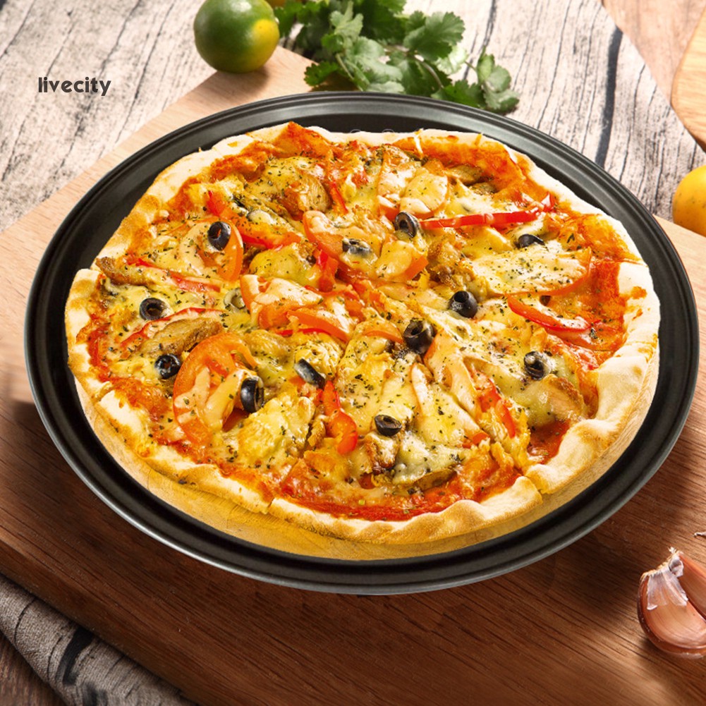 Khay Lưới Nướng Bánh Pizza Bằng Thép Carbon Chống Dính