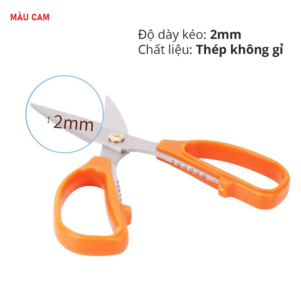 Kéo Văn Phòng Đa Năng 3 Màu 175mm Deli Nhiều màu - 6038