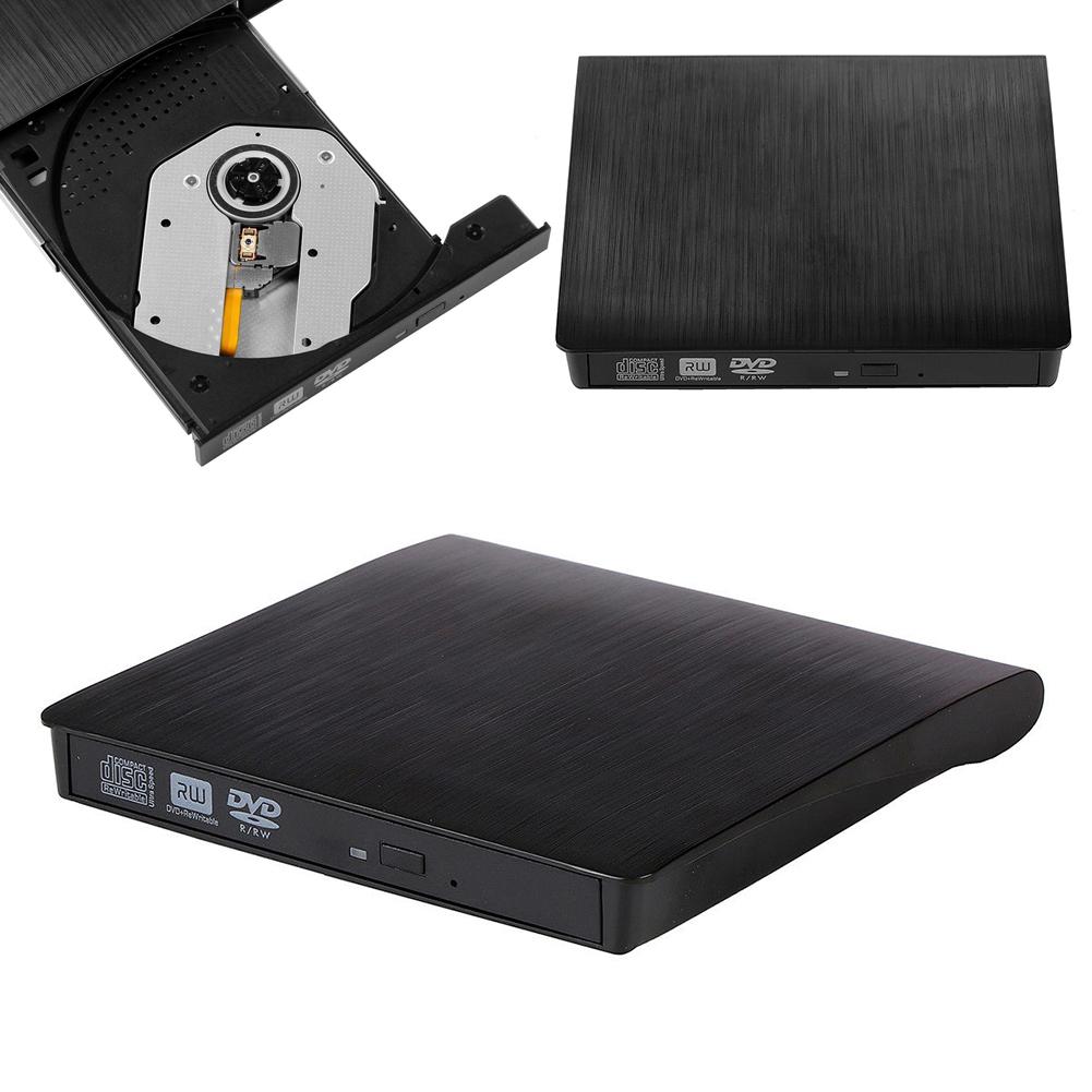 2018 Slim bên ngoài USB 3.0 DVD RW CD Writer Drive Burner Reader Player cho máy tính xách tay