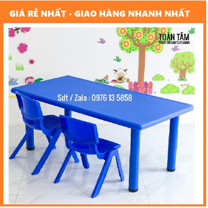 Bàn  học sinh hình chữ nhật cho trẻ em từ tiểu học lớp 1 trở lên