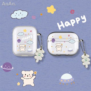 Airpods airpods vỏ đựng tai nghe không dây apple thế hệ pro3 silicone bear peach airpods1/2 vỏ bảo vệ