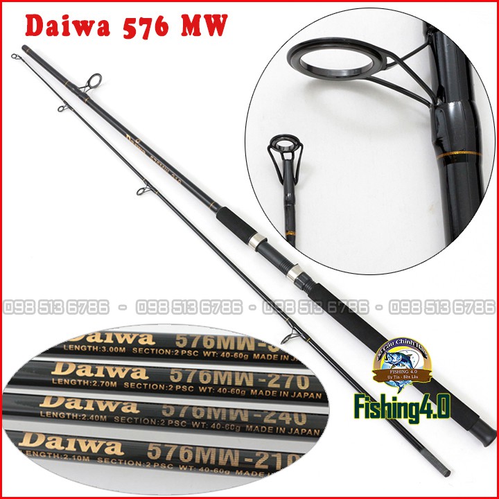 Cần Câu 2 khúc Daiwa 576 MW Huyền Thoại 2m1 - 2m4 - 2m7 - 3m0 - CC01