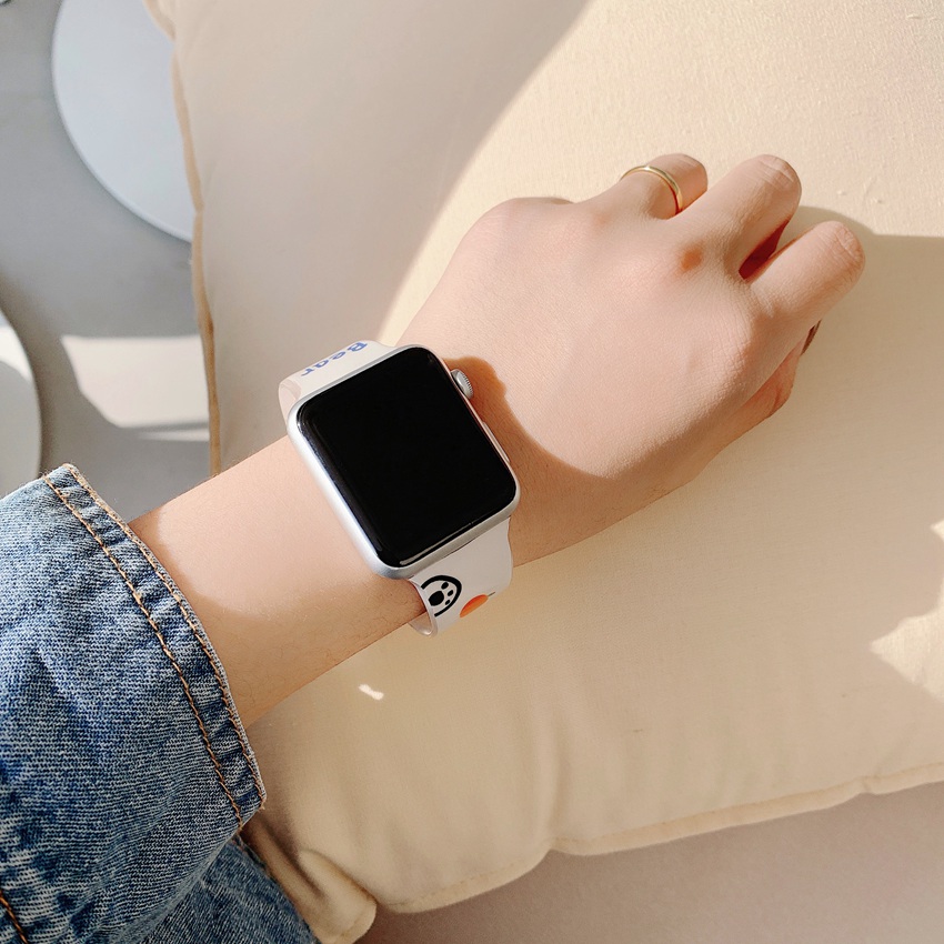 Dây Đeo Silicon Mềm Cho Đồng Hồ Thông Minh Apple Watch Series T500 Ft50 T5 W26 Q520 Q99