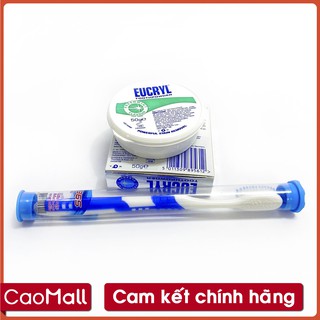 Combo bột trắng răng toothpower eucryl 50g + bàn chải đánh răng ống plus 365 thái lan giúp trắng răng