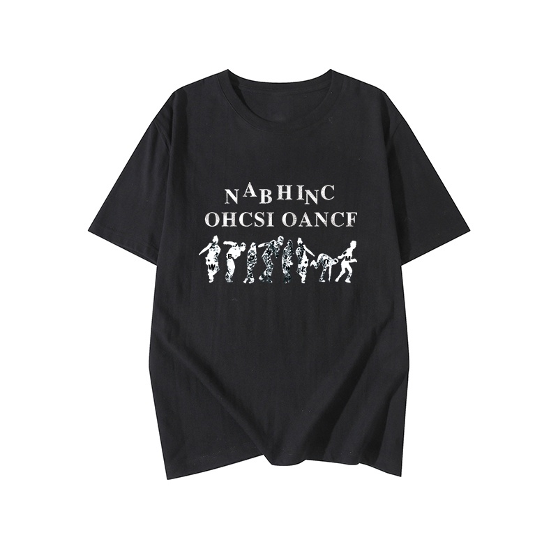 Áo Thun HIIXIIVI 100% cotton Tay Ngắn Cổ Tròn In Hình Hoàng Hôn Thời Trang Mùa Hè Phong Cách Hàn Quốc Cho Nữ 2022