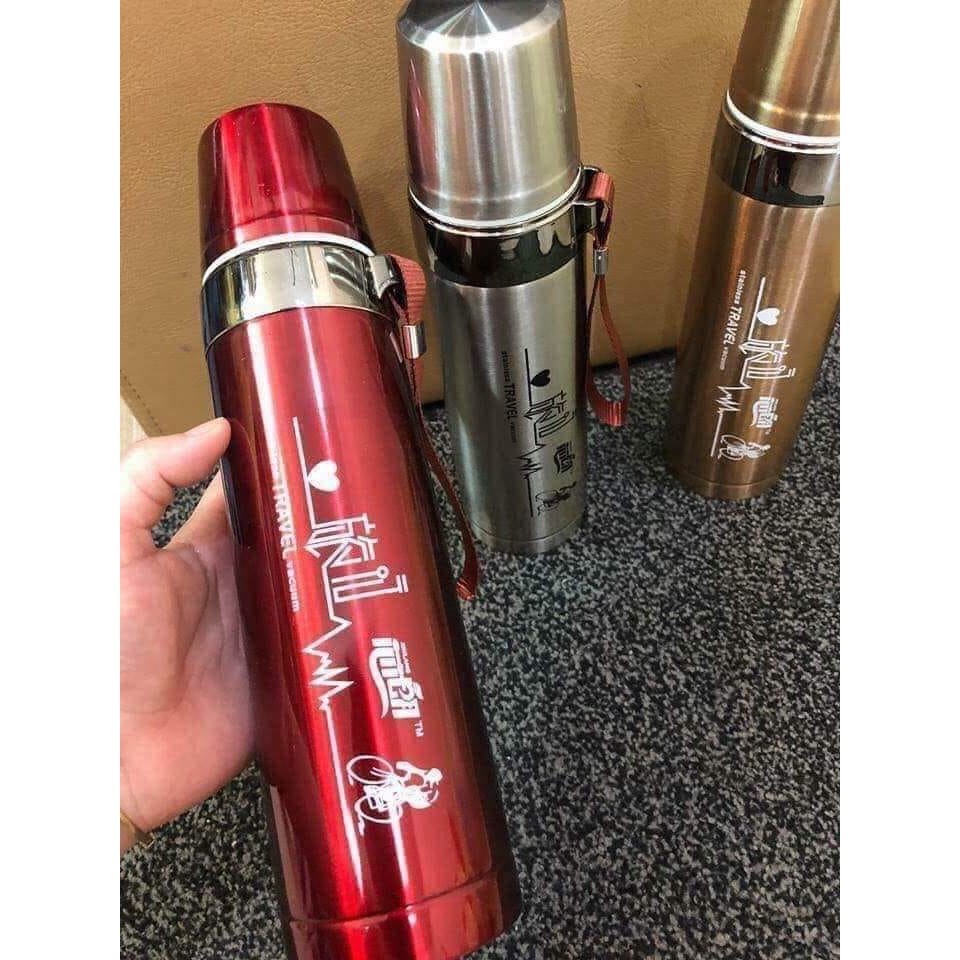 Bình giữ nhiệt inox 3 lớp 800ml ly cốc cách nhiệt siêu sịn