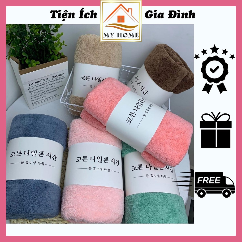 Khăn tắm lông cừu Hàn Quốc cao cấp, khăn tắm cho bé và người lớn, kích thước 70x140cm