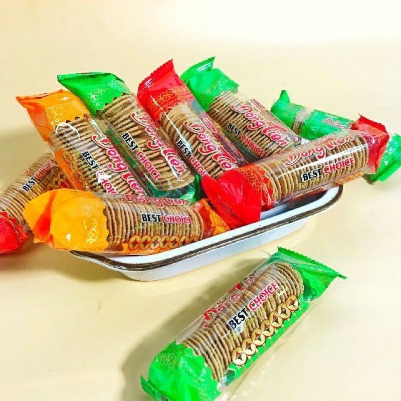 Bịch 10 gói bánh quy bơ đồng tiền - bánh đồng tiền Đức Hải