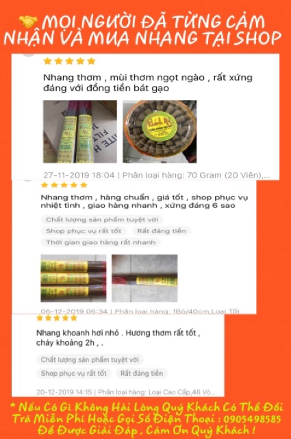 Nhang Trầm Hương Loại Cao Cấp 60 Cm