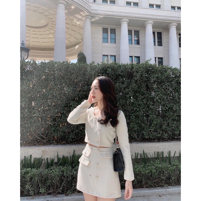 Set dạ tweed nhũ cúc ngọc | BigBuy360 - bigbuy360.vn