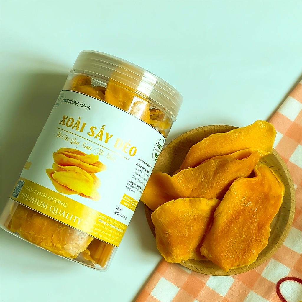 Xoài Sấy Dẻo MaMa 500G Miếng To Chua Thơm Ngọt Thanh Mát Đồ Ăn Vặt Mẹ Bầu Thơm Ngon Ăn Kiêng Giảm Cân BabyRice 113