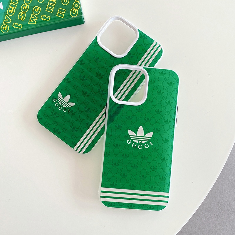 Ốp Điện Thoại Adidas X GUCCI Họa Tiết Kẻ Sọc Sang Trọng Cho iphone 13 Pro Max i13 13pro 11ProMax i11 X XR Xs Max 12Pro 12 Pro Max