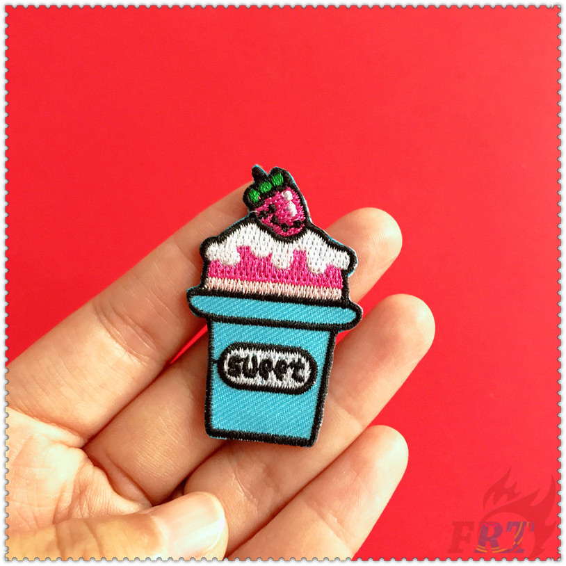 ✿ Miếng Dán Ủi Quần Áo Hình Cây Kem Ngọt Ngào ✿ 1 Sticker Ủi Thêu Hình Huy Hiệu
