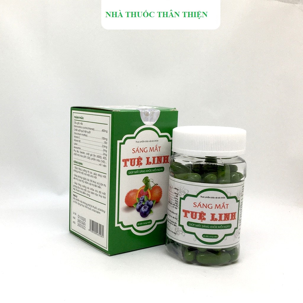 VIÊN SÁNG MẮT TUỆ LINH – Giúp bổ mắt, tăng cường thị lực, giảm mỏi mắt, khô mắt