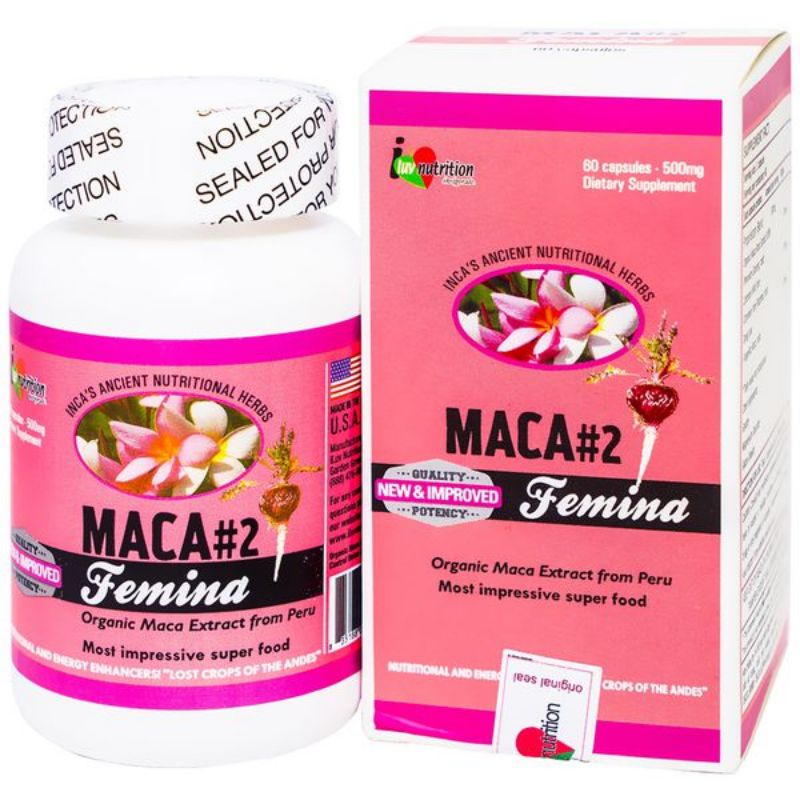 Viên uống tăng cường sinh lý nữ Maca#2 Femina