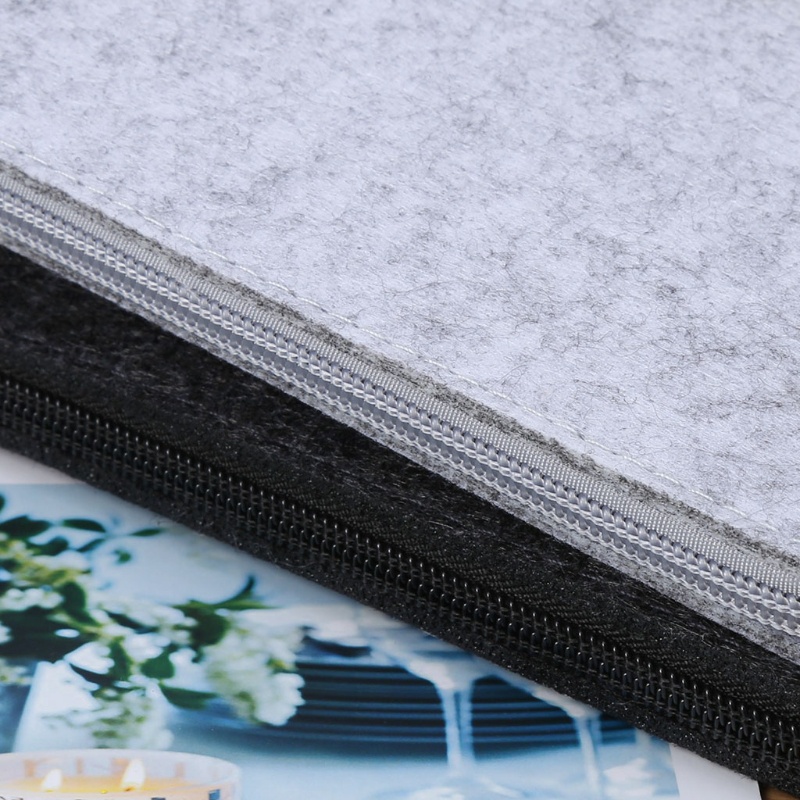 Túi Đựng Bút / Cọ Trang Điểm Hình Vuông Bằng Vải Nỉ Đa Ứng Dụng