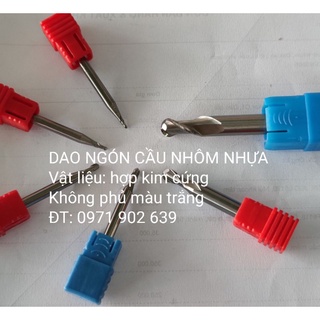 Dao phay ngón hợp kim đầu cầu chạy nhôm nhựa
