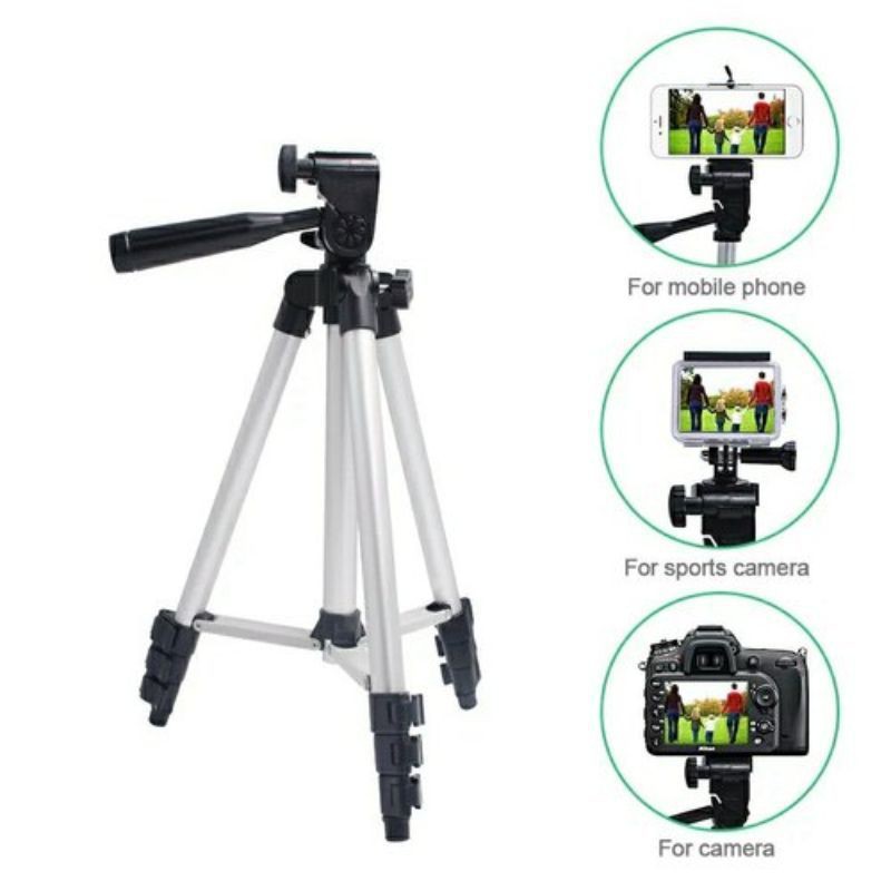 [Mã ELORDER5 giảm 10K đơn 20K] Gậy chụp hình 3 chân Tripod 3110 cho điện thoại máy ảnh | BigBuy360 - bigbuy360.vn