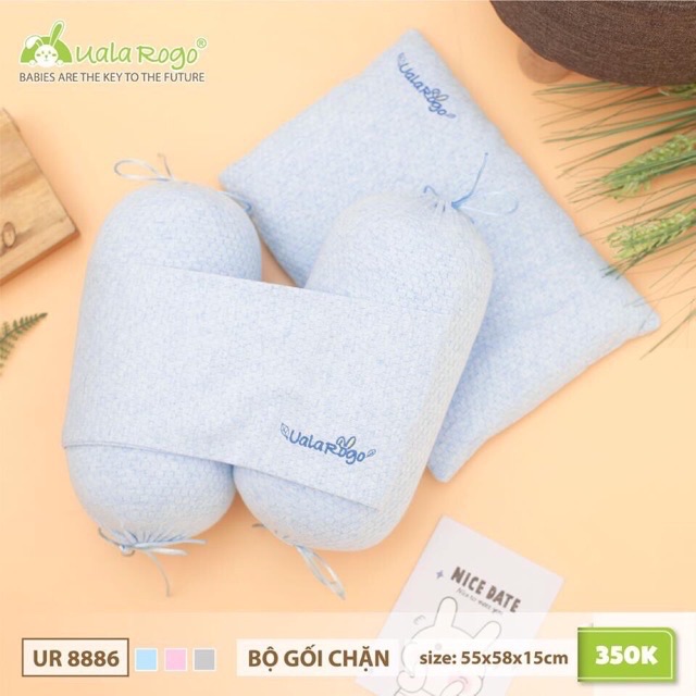 Bộ gối chặn bông cao cấp Uala rogo