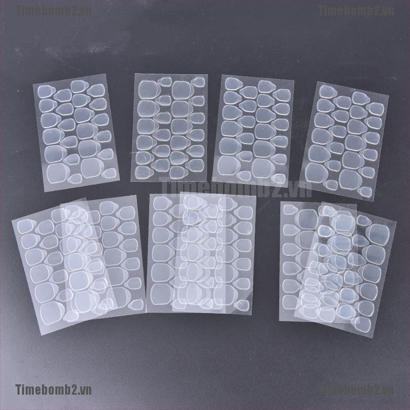 Bộ 10 Móng Tay Giả 2 Mặt Trong Suốt Tiện Dụng