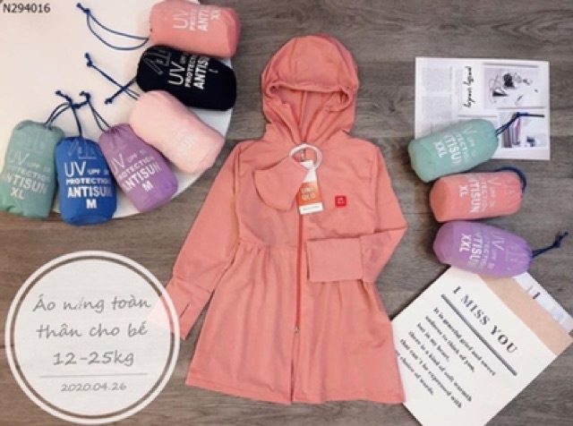 BÁN SỈ ÁO KHOÁC NẮNG TOÀN THÂN CHO BÉ (TẶNG KÈM KT) | BigBuy360 - bigbuy360.vn
