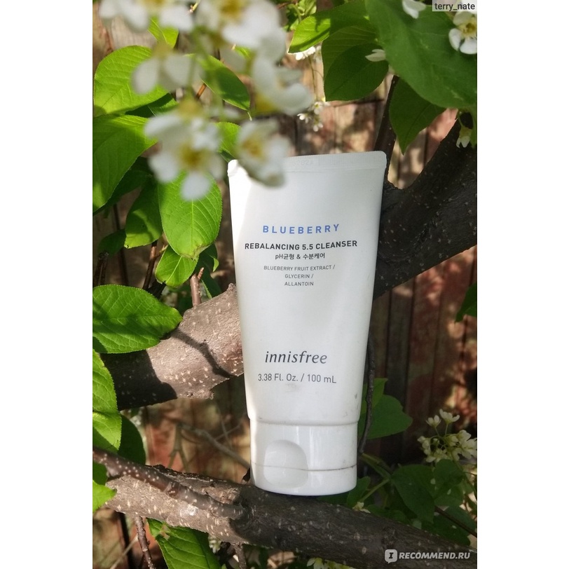 Sữa Rửa Mặt Việt Quất Dưỡng Ẩm, Cân Bằng PH Innisfree Blueberry Rebalancing 5.5 Cleanser 100ml