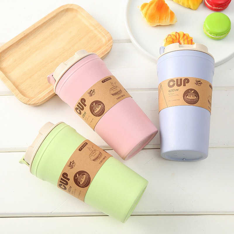 Ly giữ nhiệt lúa mạch 450ml bảo vệ sức khỏe và môi trường