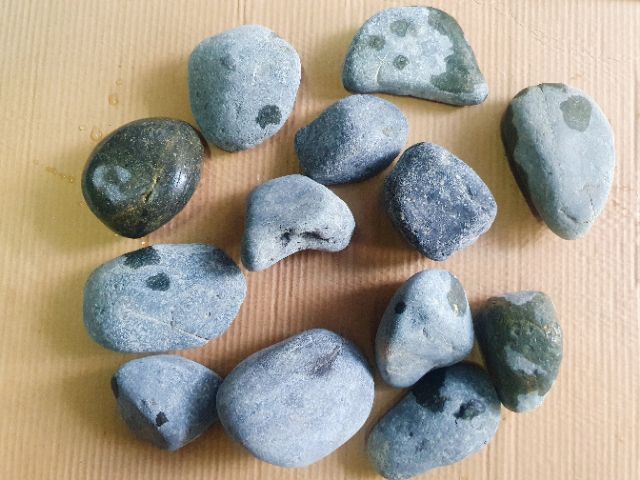 ĐÁ CỤI XANH TRANG TRÍ HỒ CÁ NON BỘ 1KG