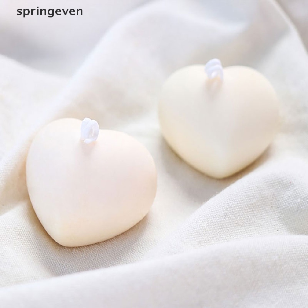 Khuôn Silicone Làm Nến Thơm Hình Trái Tim 3D DIY