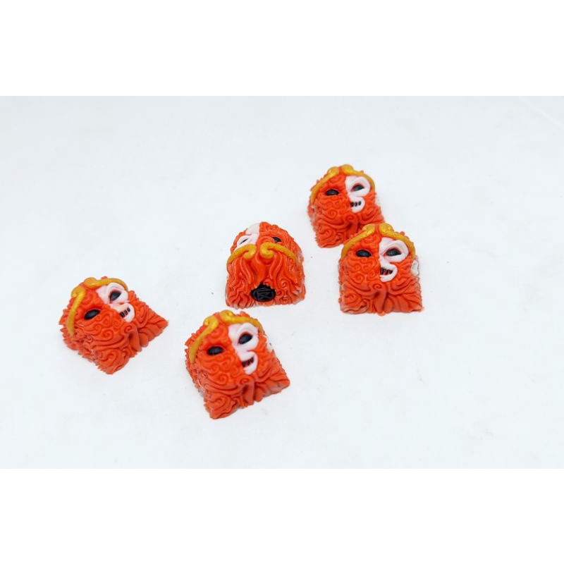Keycap resin Wukong clone tone cam trang trí bàn phím cơ gaming