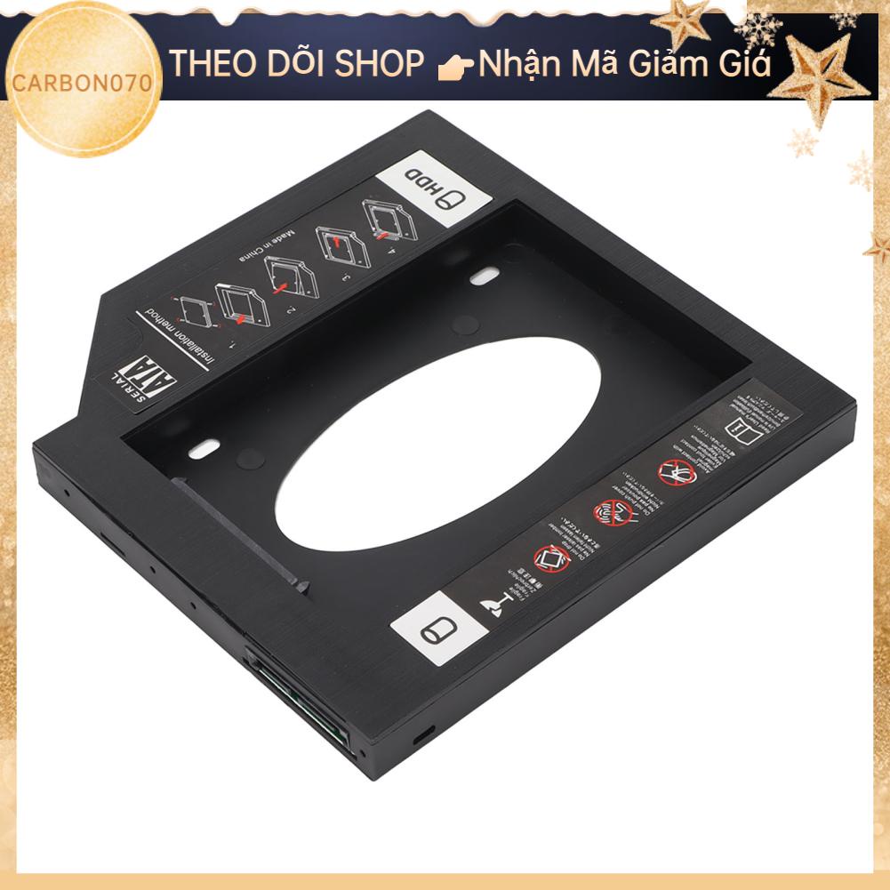 Carbon070 HDD Caddy Bay General 12 7mm 2 5 inch SATA to SSD Nắp đậy khay ổ cứng cho máy tính xách tay Khe cắm đĩa CD DVD ROM