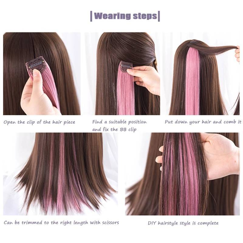 Lọn Tóc Giả Làm Dày Tóc Với Nhiều Màu Sắc Khác Nhau Đầy Cá Tính