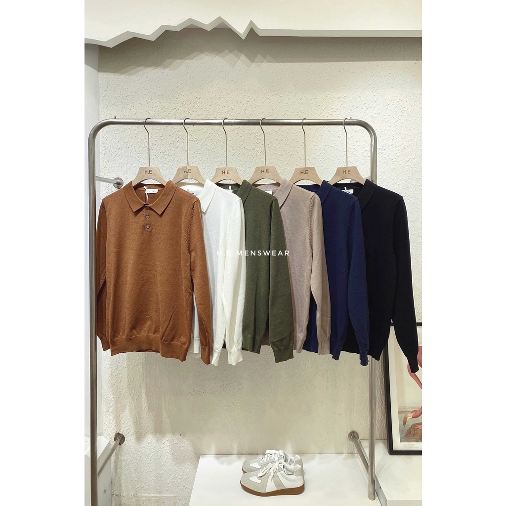 Premium Knit Polo F/W2022 Chất Liệu Merino Độ Mịn ,Nhẹ, Giữ Form