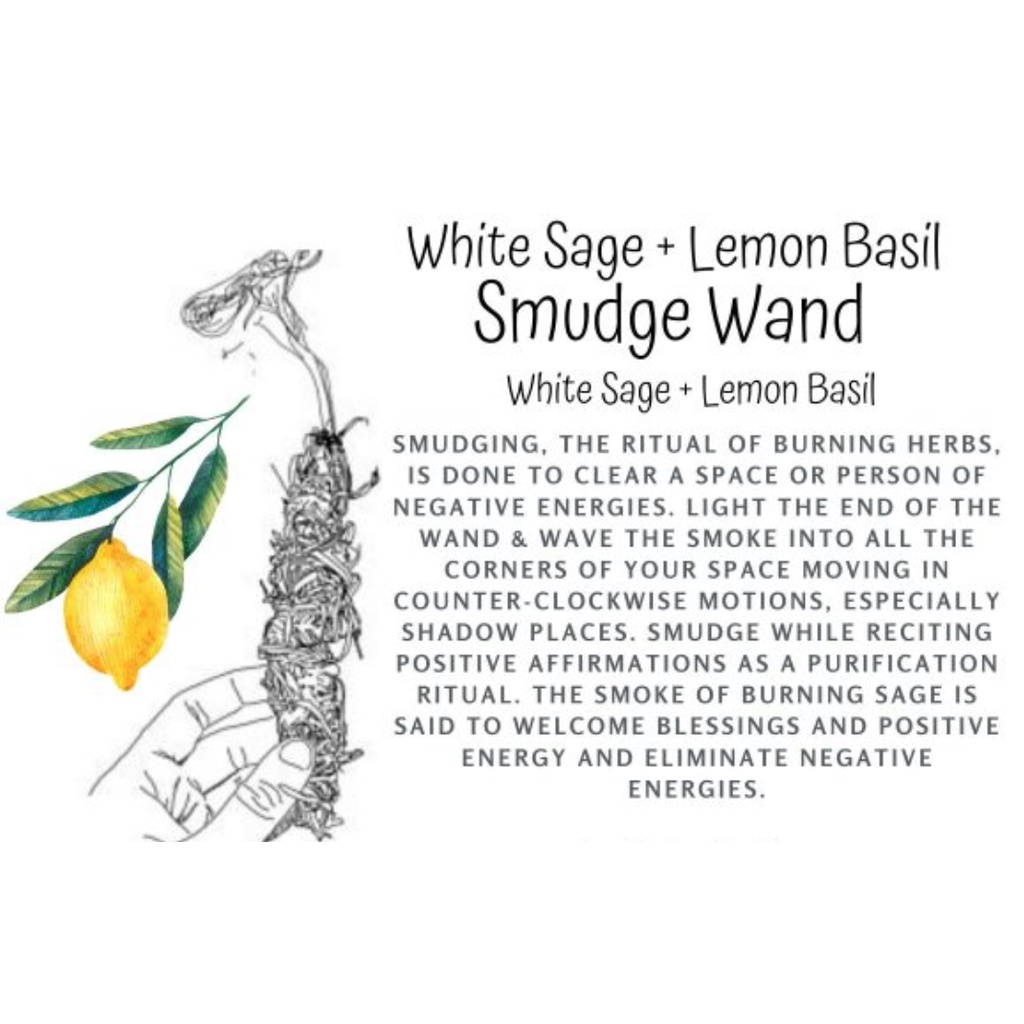 XÔ THƯ GIÃN White Sage mix Lemon Basil - THẢO MỘC XÔNG NHÀ