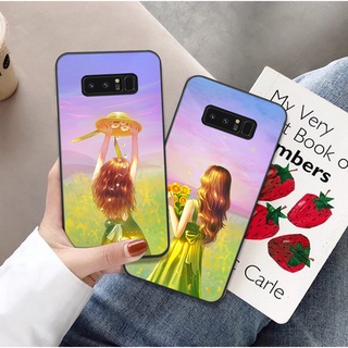 Ốp Samsung Note 8 / note 9 hình cô gái , chàng trai mùa thu nhẹ nhàng dễ thương trẻ trung