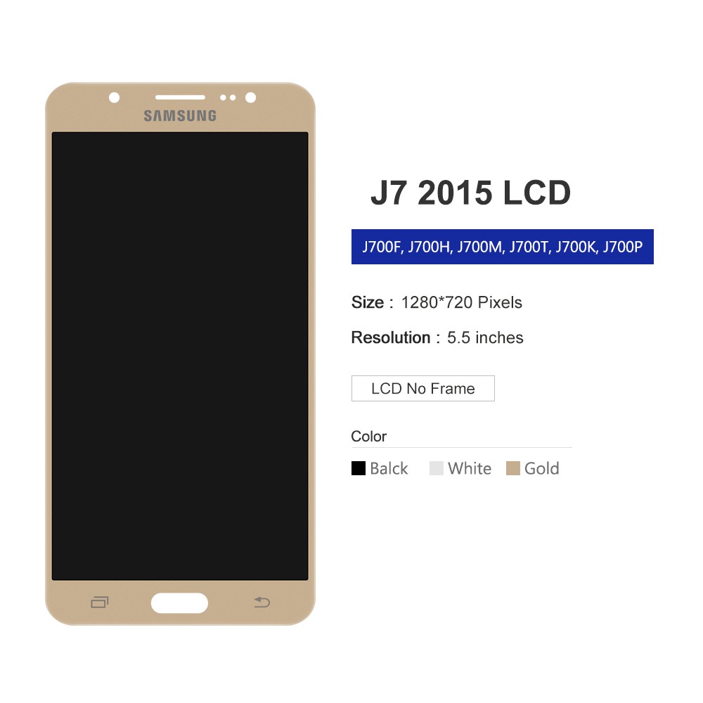 Màn Hình Cảm Ứng Lcd Cho Samsung Galaxy J7 2015 J700 J700m J700h J700fn Ds J700f