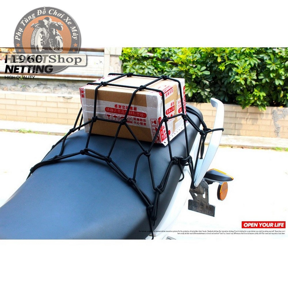 Lưới chằng đồ, bình xăng xe máy, moto, xe đạp cực chắc chắn và bền