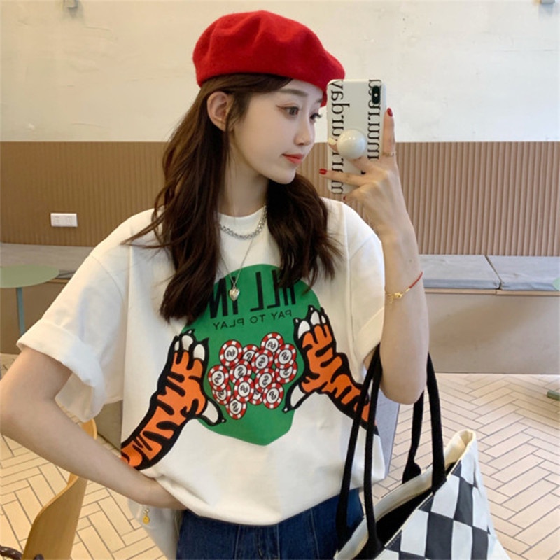 Áo Thun 3158 All In Form Rộng PEONYB Nữ [FREESHIP]  Phông ngắn tay lỡ in hình vintage hàn quốc đẹp cá tính Ulzzang