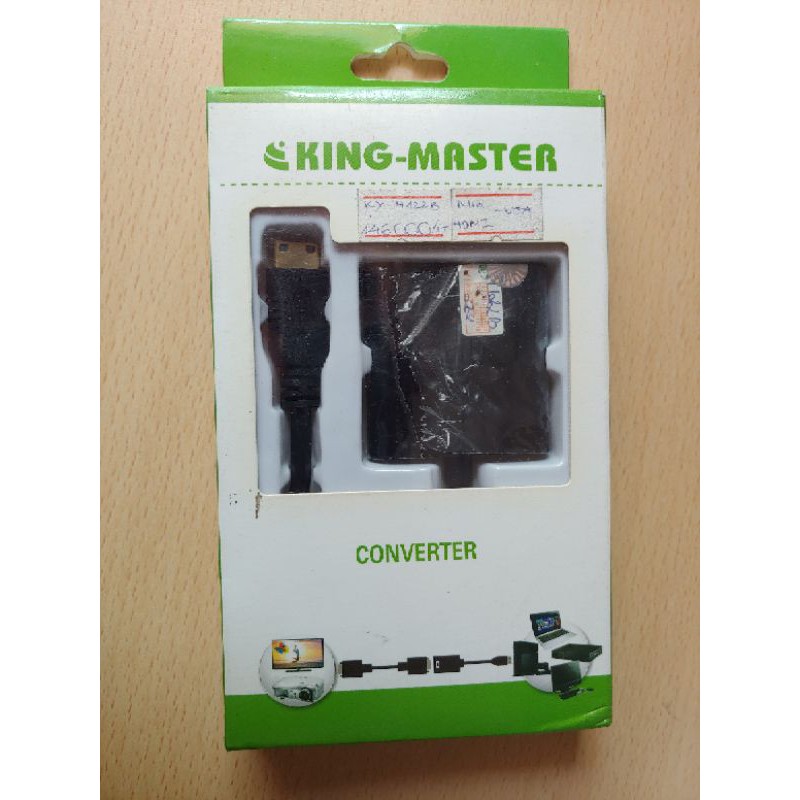 Cáp chuyển đổi converter Kingmaster MiniDisplay->HDMI, DP->VGA, MninDispla->VGA, Mini HDMI->VGA, USB3.0->VGA...