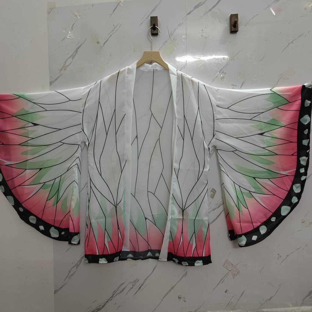 Bộ Đồ Bơi Phong Cách Kimono In Họa Tiết Hoạt Hình Demon Slayer Kochou Shinobu