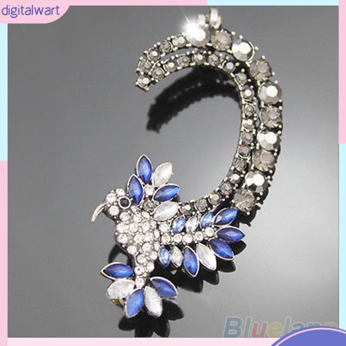 Khuyên Tai Hình Chim Ruồi Đính Đá Nhân Tạo Phong Cách Cổ Điển Thanh Lịch Dành Cho Bạn Nữ