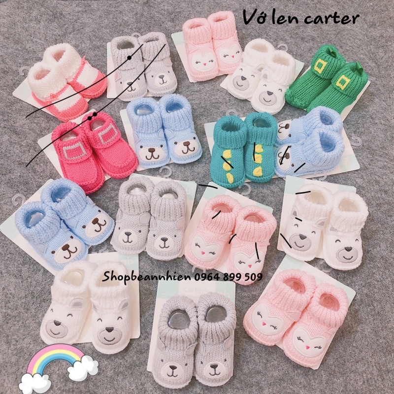 Vớ len carter cho bé sơ sinh từ 3-7kg-Tất cho bé