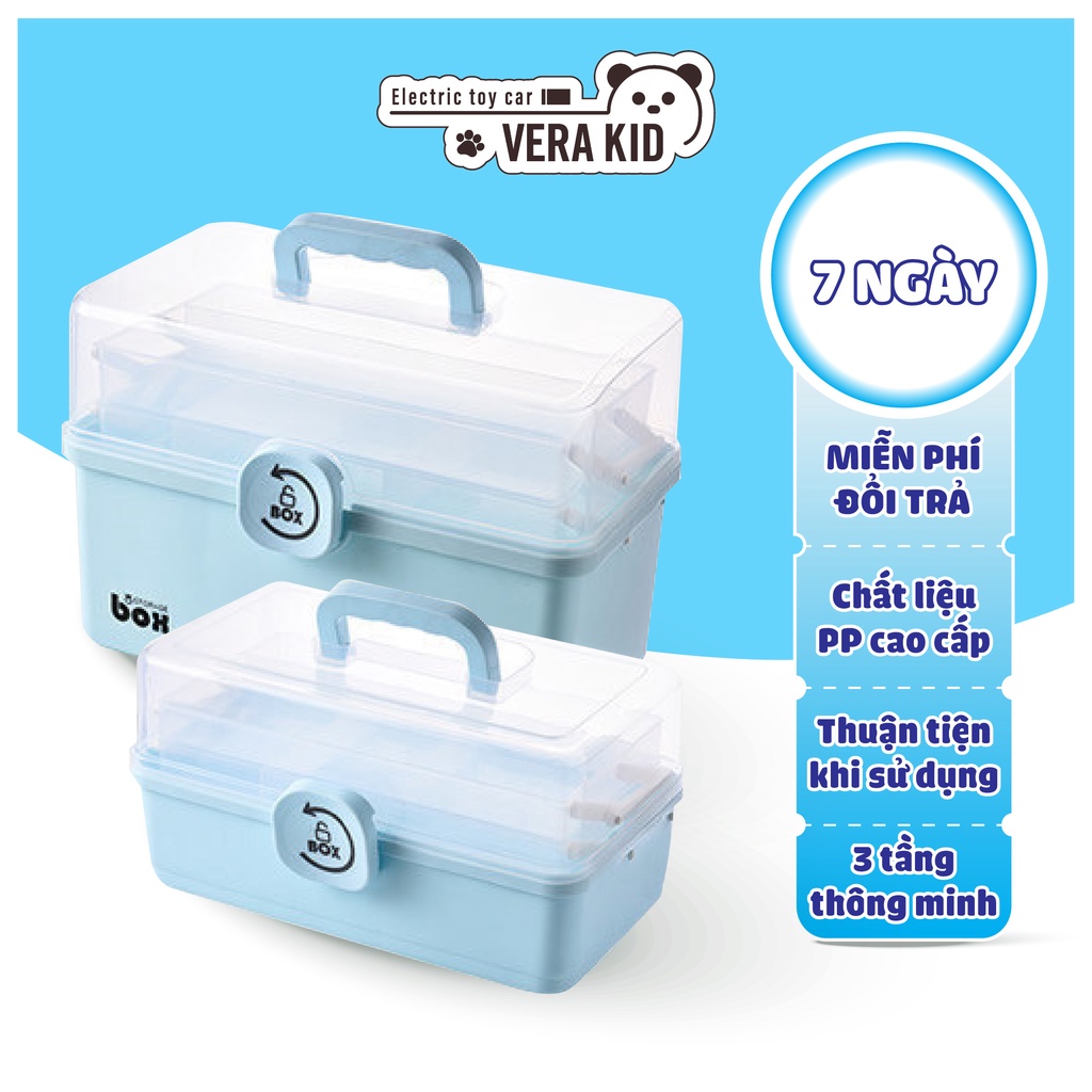 Hộp Đựng Thuốc Y Tế Cứu Thương Nhiều Tầng Tiện Dụng Cho Gia Đình